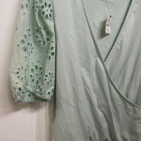 Laundry by Shelli Segal wrap top mint green Sz XL NWT - Picture 4 of 6